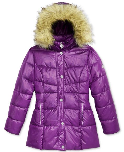 michael kors purple winter jacket|Michael Kors waterproof jacket.